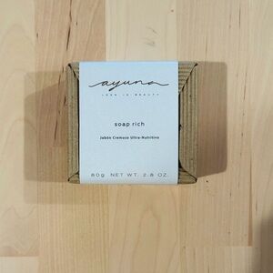 NIB Ayuna Soap Rich | Ultra-Nutritive Cleansing Bar | 80g | Eco-Luxury